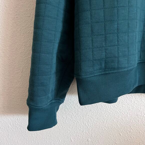 Marmot Men's Teal Half-Zip Crewneck Sweater - Picture 5 of 9